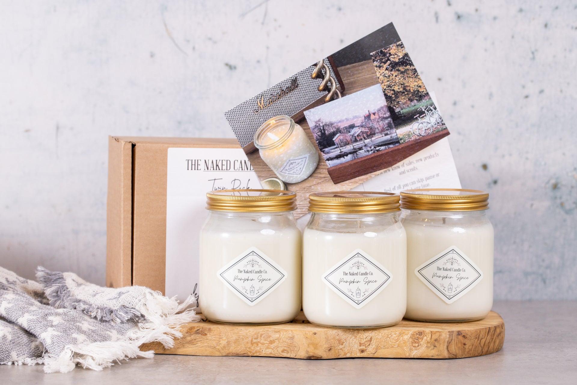Triple Pack - Pumpkin Spice - Signature Candles - TheNakedCandleCo
