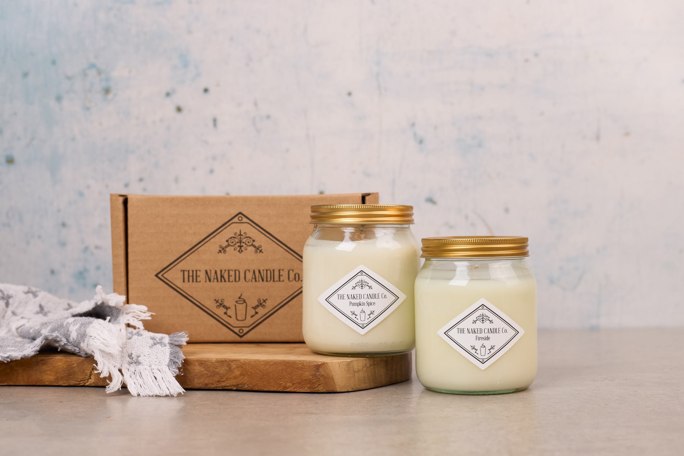 Twin Pack Signature Candles - Pumpkin Spice // Log Fire