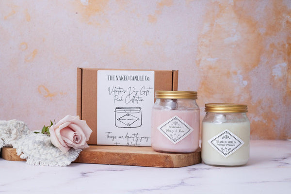 Twin Pack - Peony and Rose//Pink Pepper & Mandarin - Signature Candles - TheNakedCandleCo