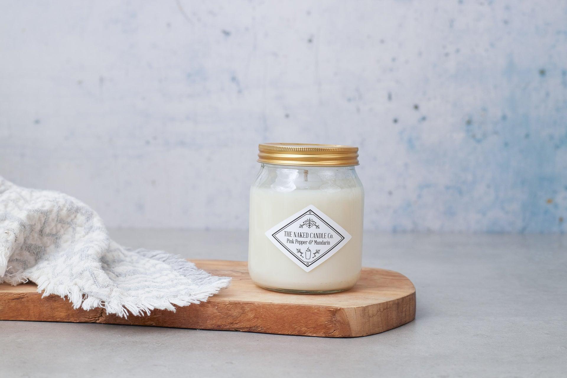Signature Candle - Pink Pepper & Mandarin - TheNakedCandleCo