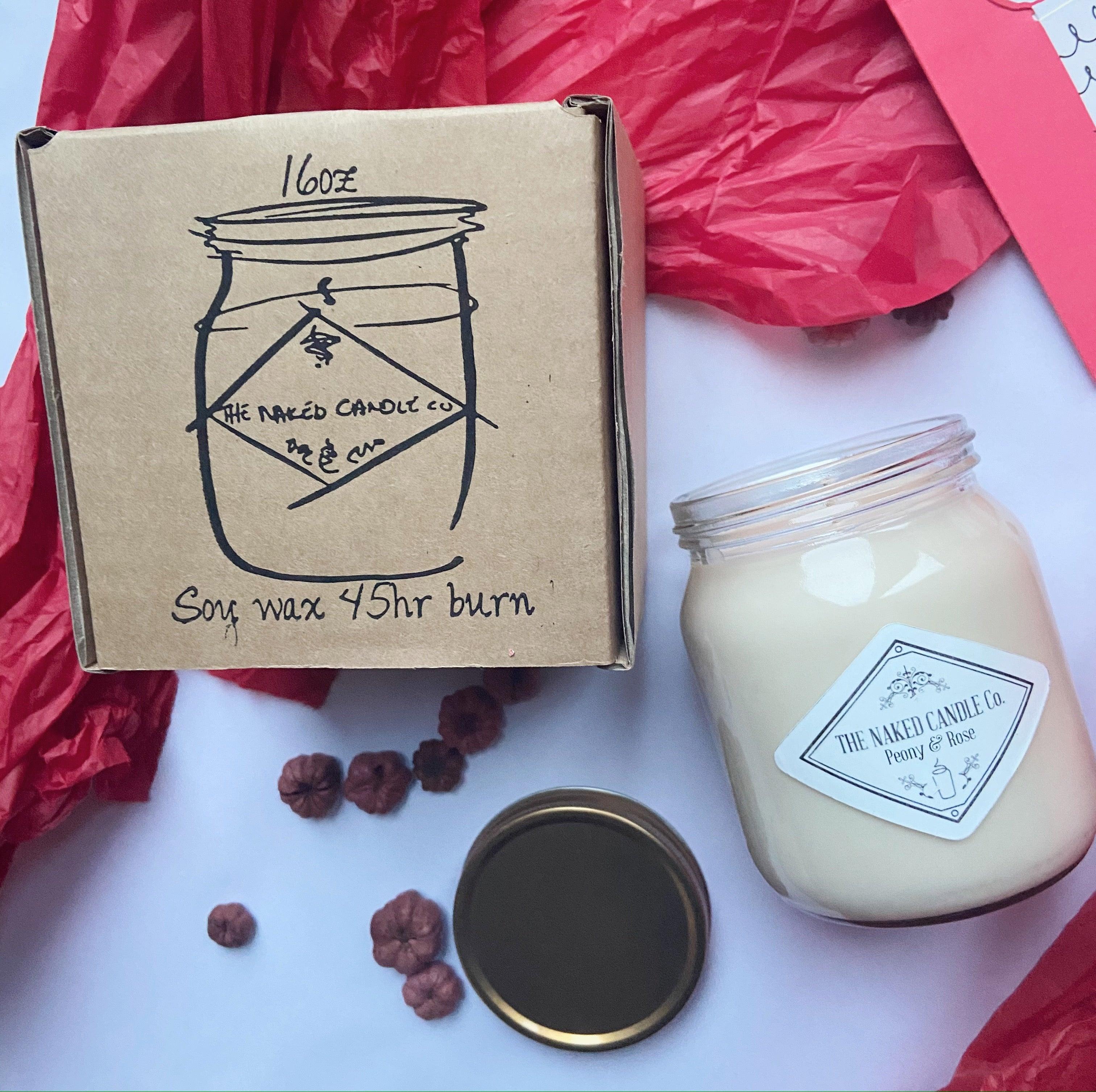 Signature Candle - Peony & Rose - TheNakedCandleCo
