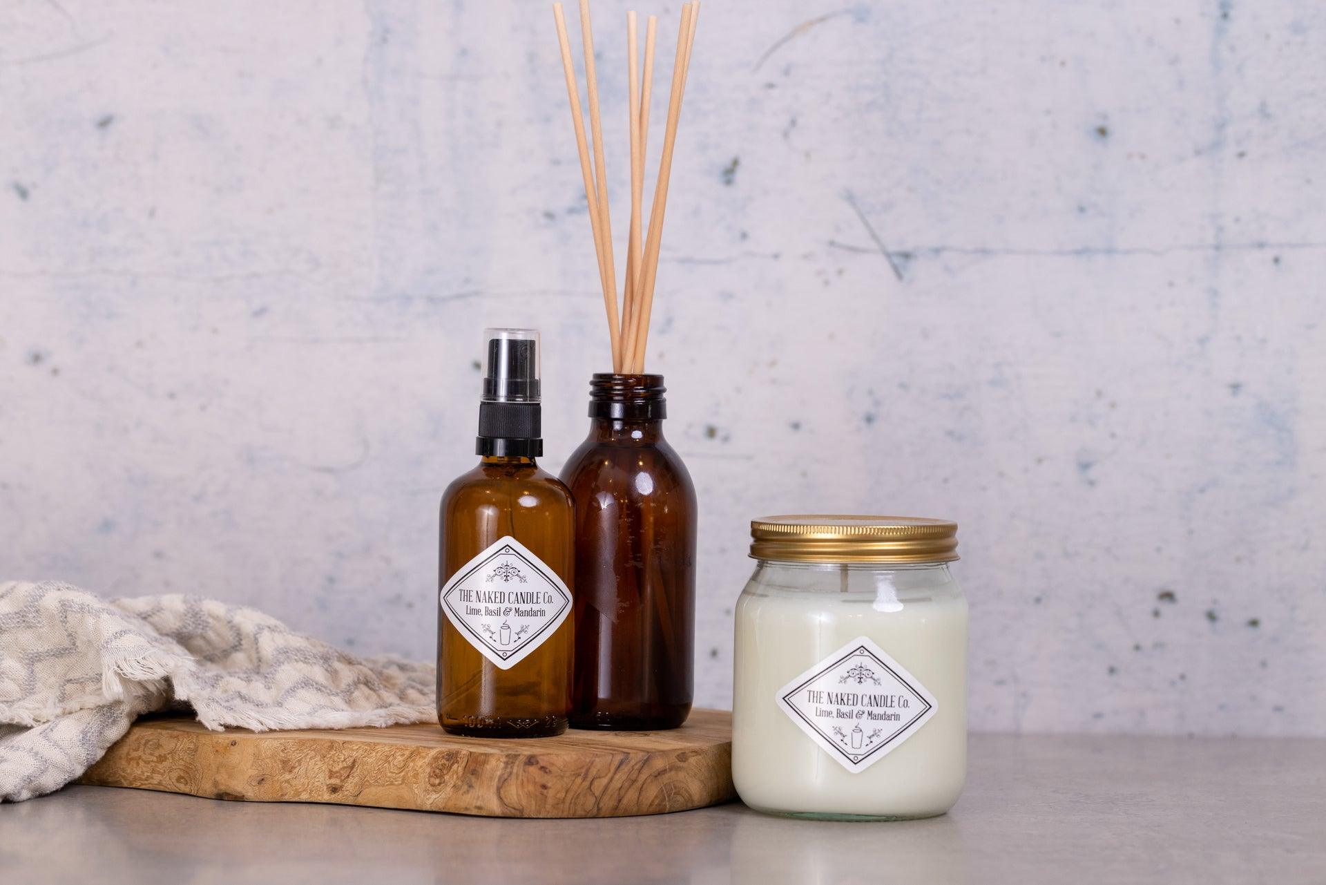 Full Signature Collection - Lime, Basil & Mandarin - TheNakedCandleCo