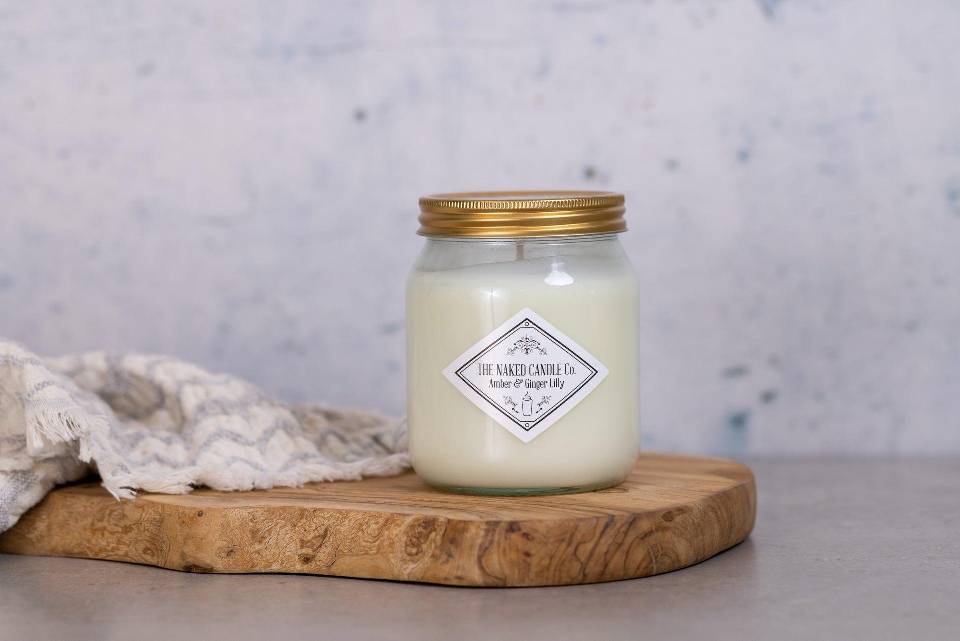 Signature Candle - Amber & Gingerlily - TheNakedCandleCo