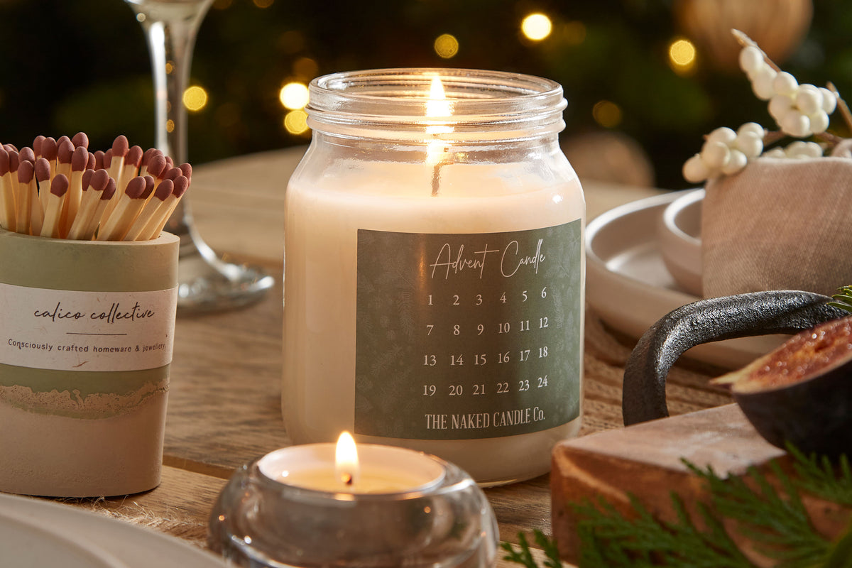 Advent Candle - Nordic Forest