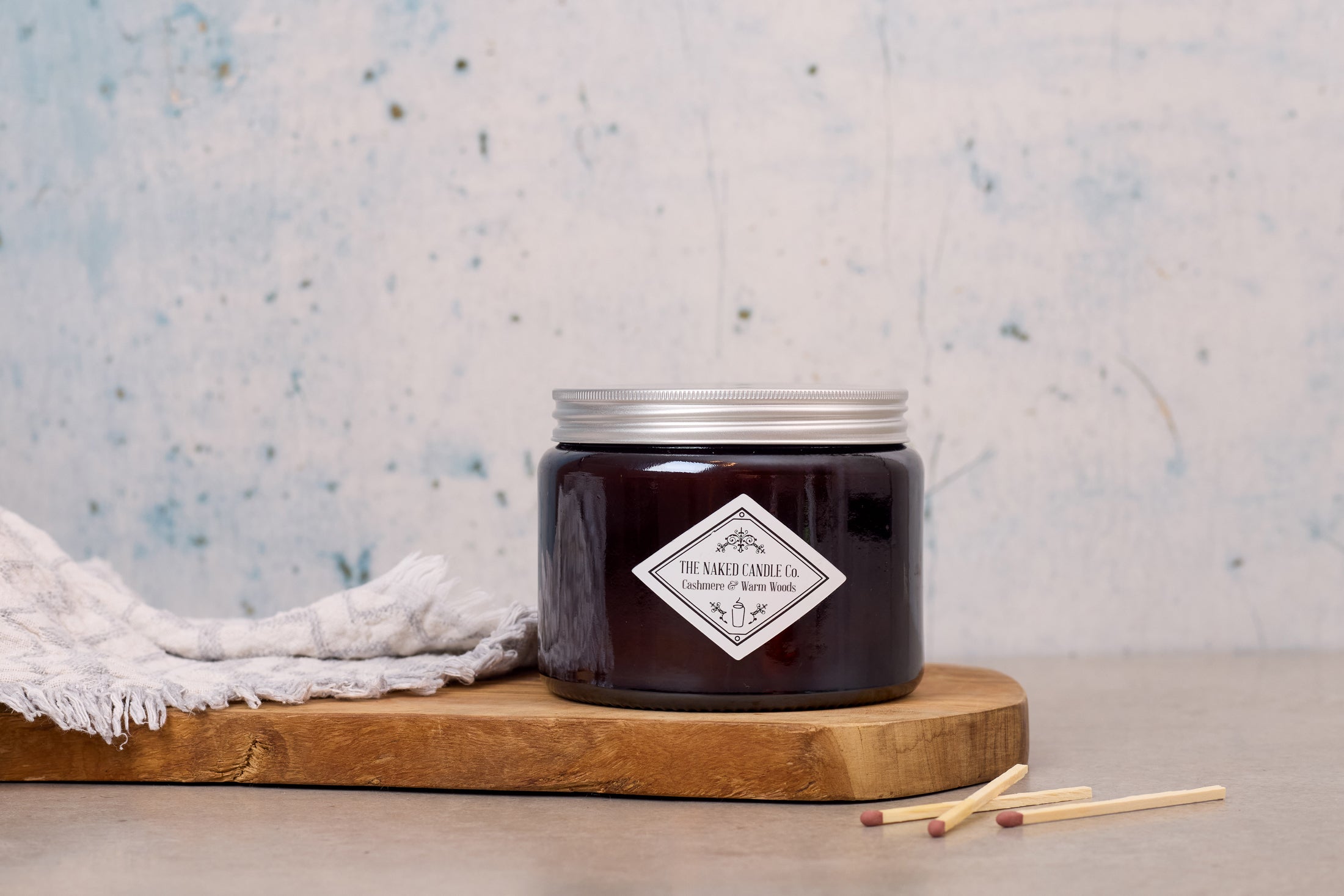 Double Wick Candle - Cashmere & Warm Woods