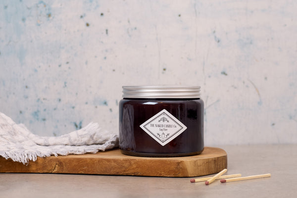 Triple Wick Candle - Log Fire