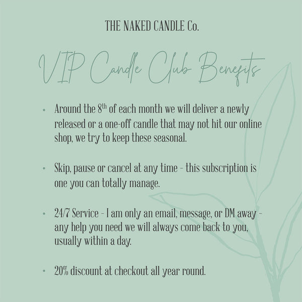 Naked Candle Co DELUXE VIP Candle Club