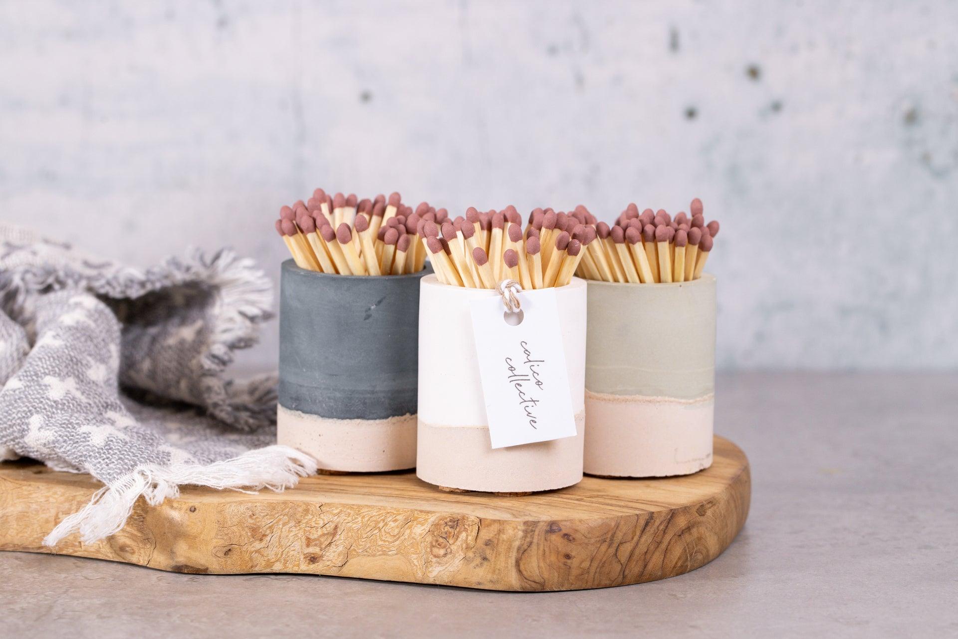 Match Striker Pots - TheNakedCandleCo