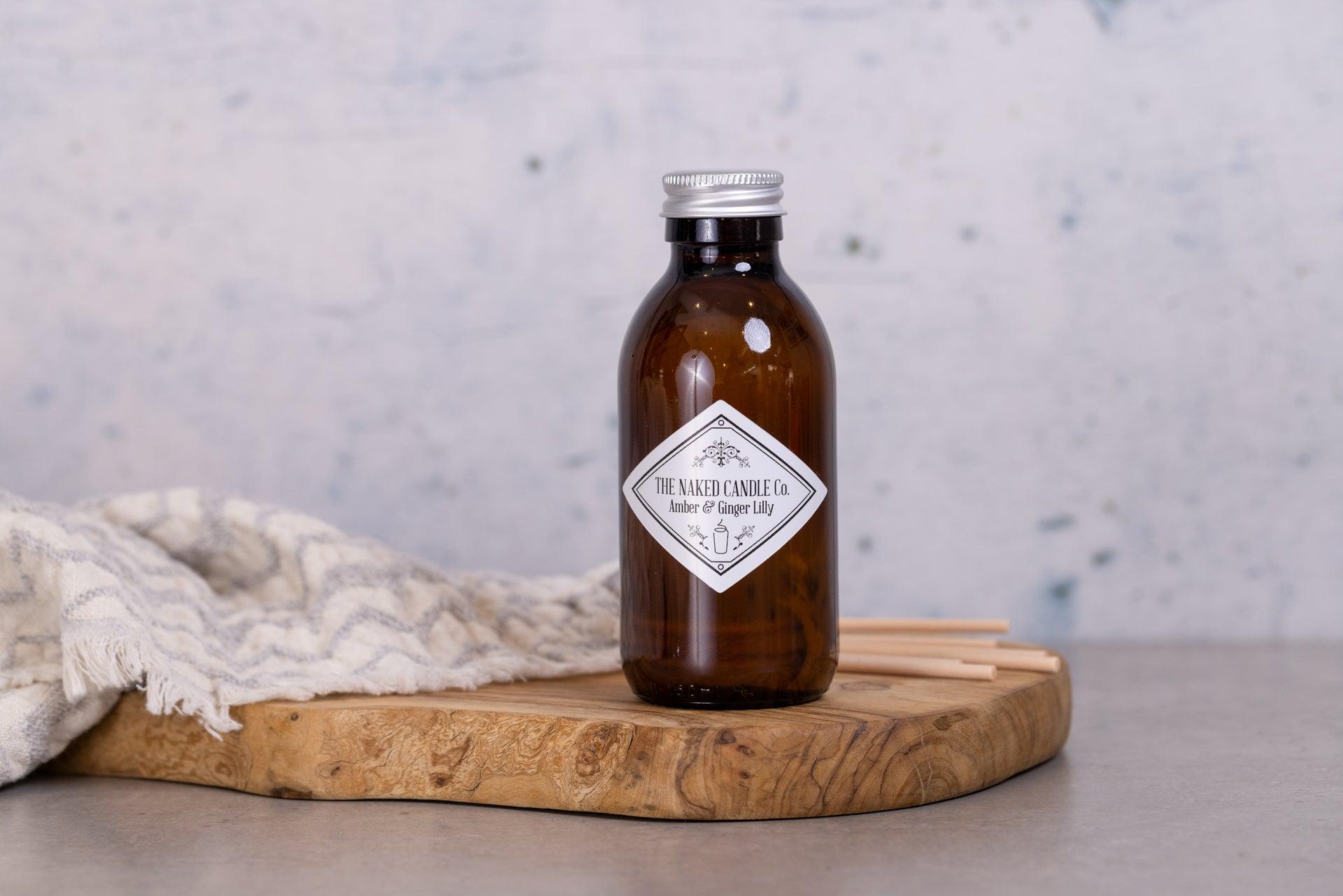 Reed Diffuser - Amber & Gingerlily - TheNakedCandleCo