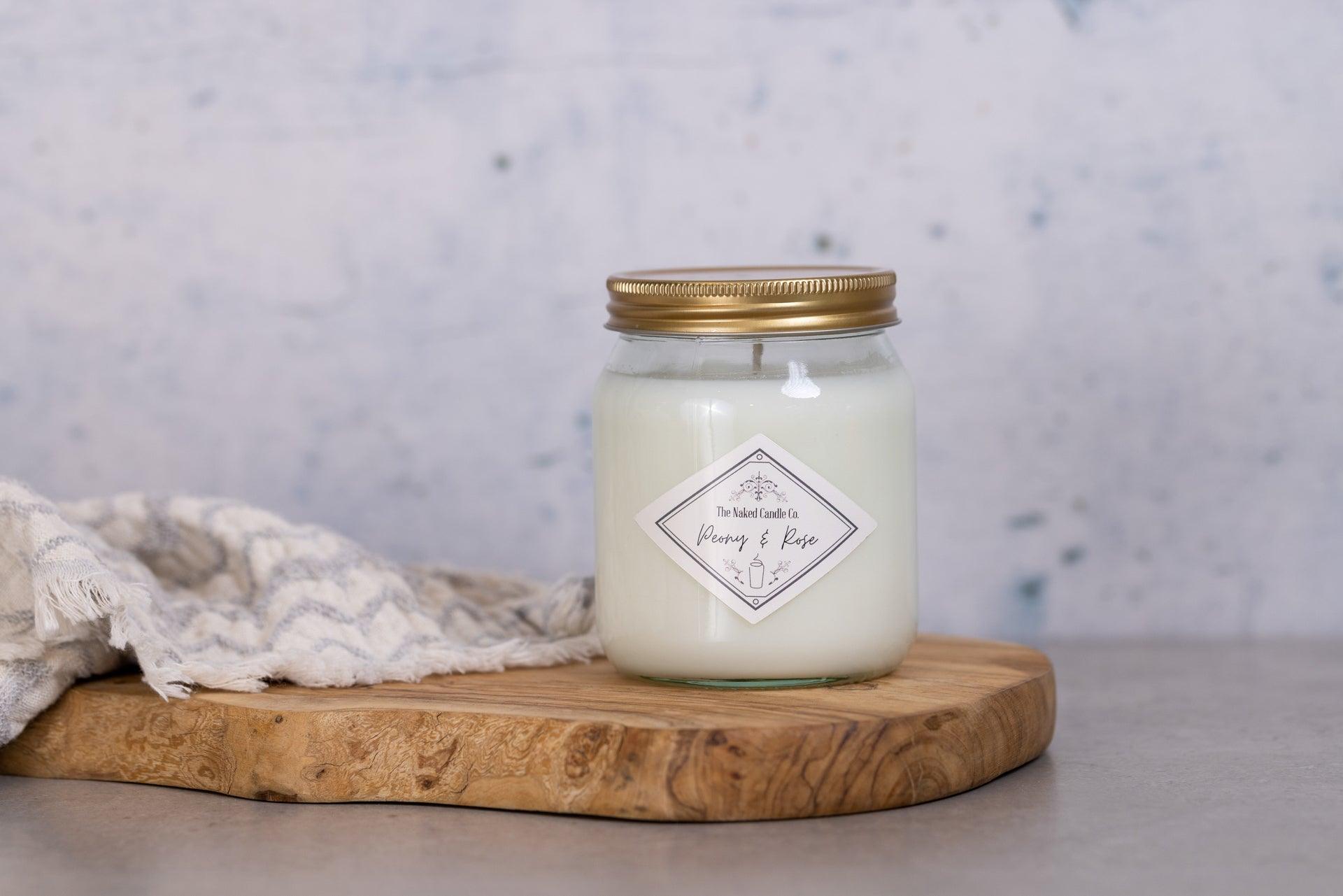 Signature Candle - Peony & Rose - TheNakedCandleCo
