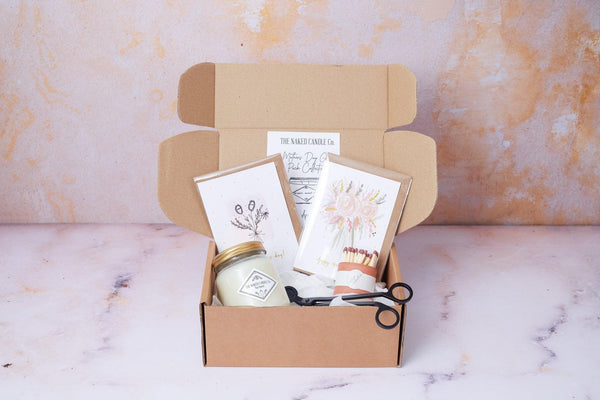 Gift Collection - Signature Candle, Card, Wick Trimmers & Match Striker Pots - TheNakedCandleCo