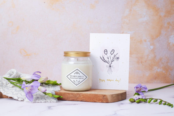 Signature Candle with Mothers Day Card - TheNakedCandleCo