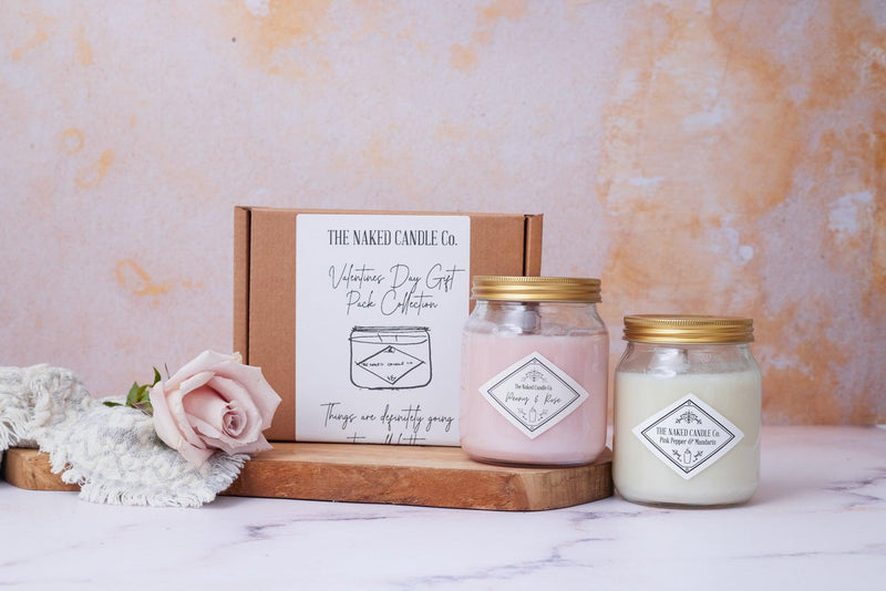 Twin Pack - Peony and Rose//Pink Pepper & Mandarin - Signature Candles - TheNakedCandleCo