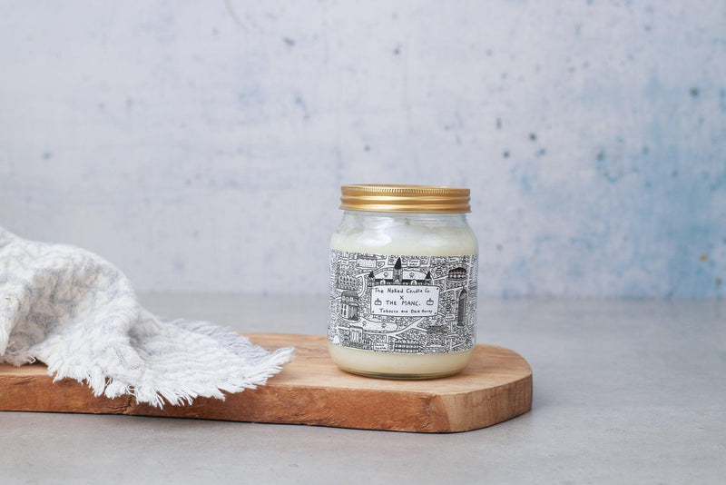 Signature Candle - Tobacco & Dark Honey - The Manc x The Naked Candle Co - Charity - TheNakedCandleCo