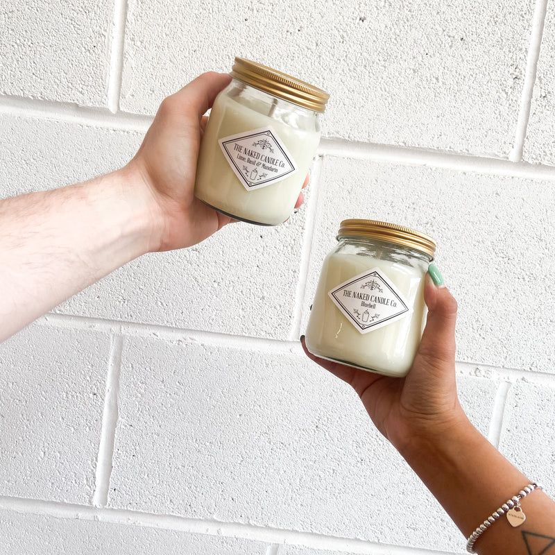 Twin Pack Signature Candles -  Lime Basil and Mandarin Candle // Bluebell Candle
