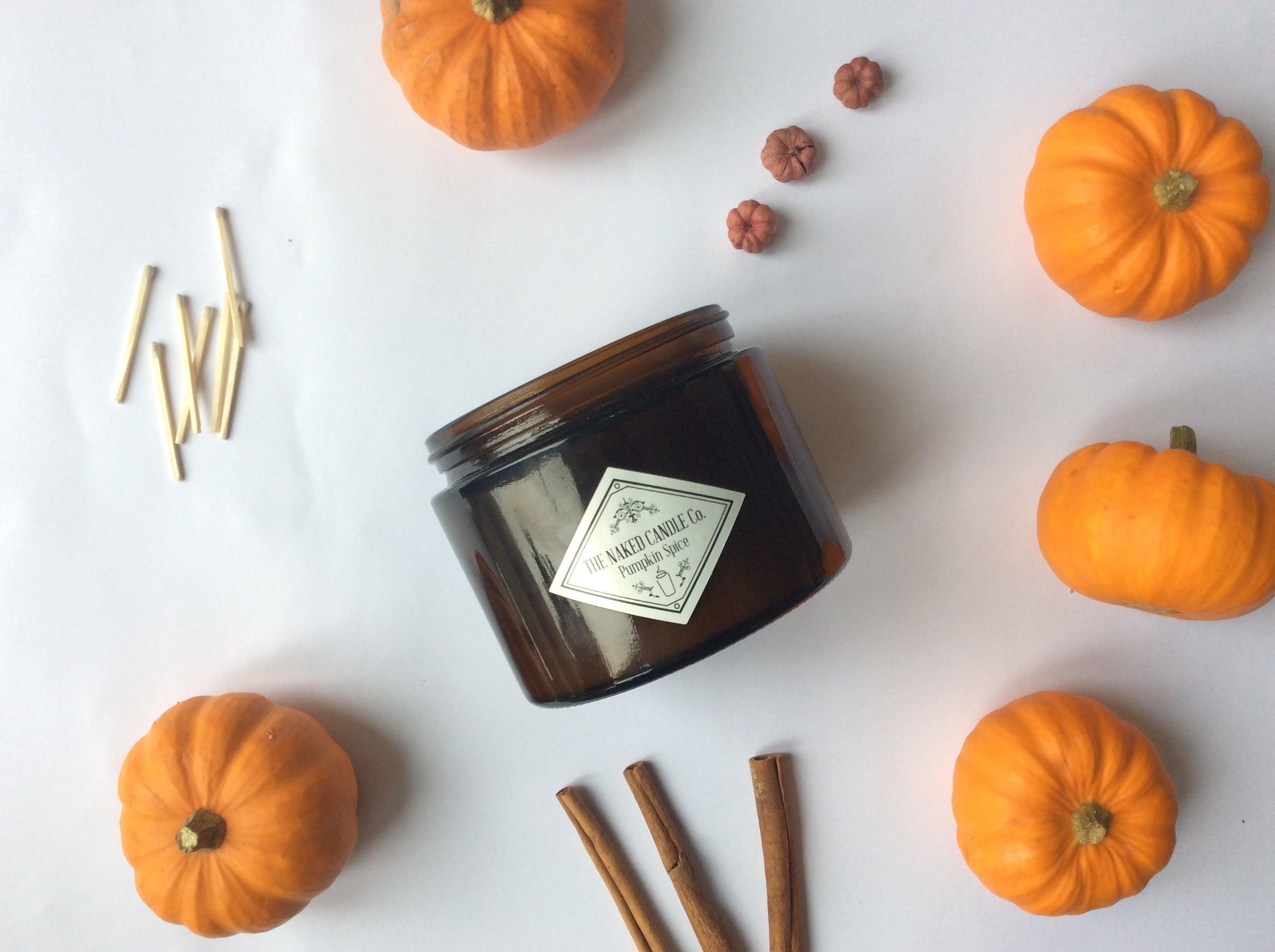 Double Wick Candle- Pumpkin Spice - TheNakedCandleCo