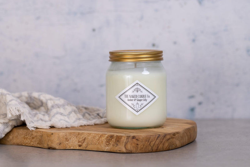 Signature Candle - Amber & Gingerlily - TheNakedCandleCo